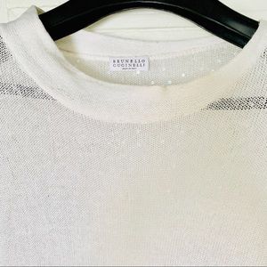 BRUNELLO CUCINELLI |✨Silk+Linen Sequined Crewneck✨